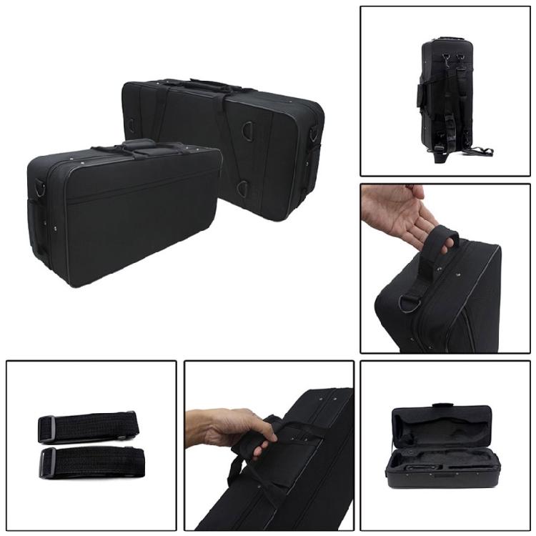 Trumpet Carrying Case Water Resistant Double Transport Handles Trumpet Box with Handle Strap