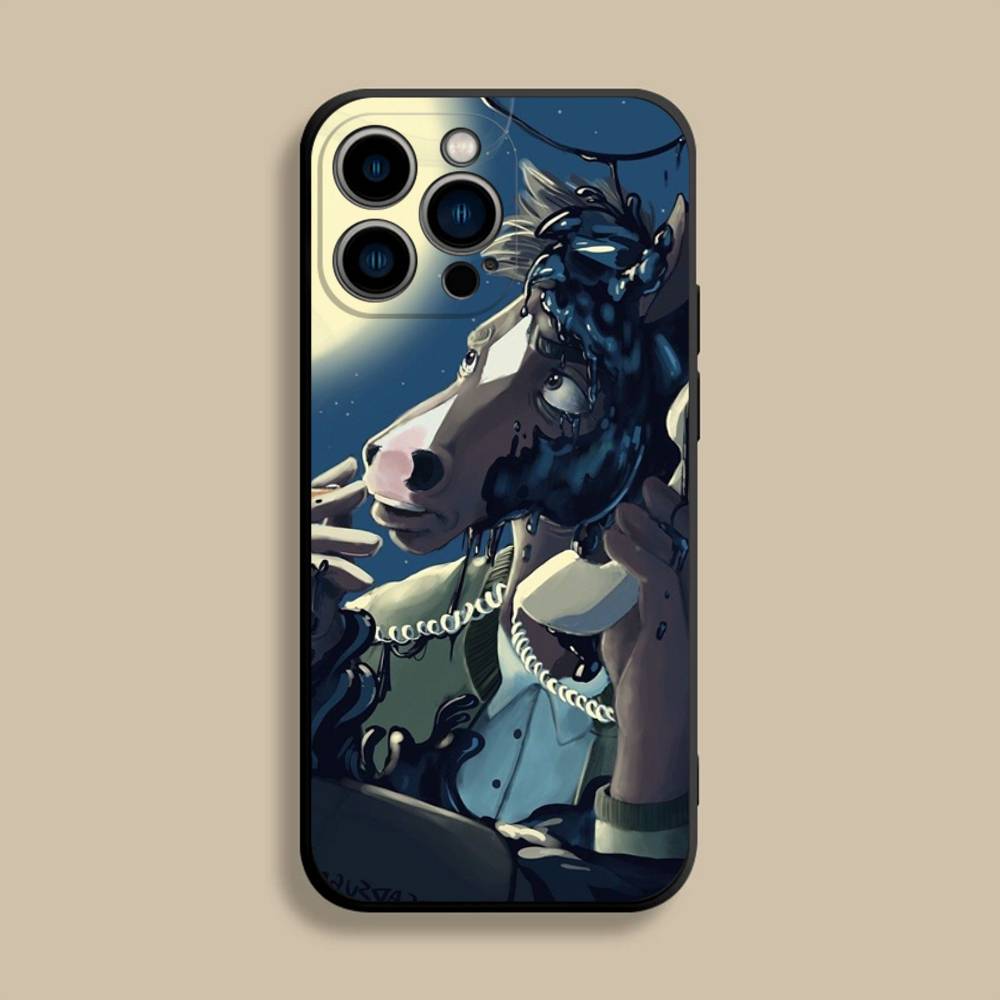 B-Bojacks H-Horsemans (1) Phone Case For iPhone 17,16,15,14,13,12,Pro,Max,Plus,E,SE4,Air,Mini Black Soft Cover