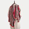 Scarf women's winter retro imitation cashmere jacquard shawl warm and thickened outer cover photo wear scarf versatile