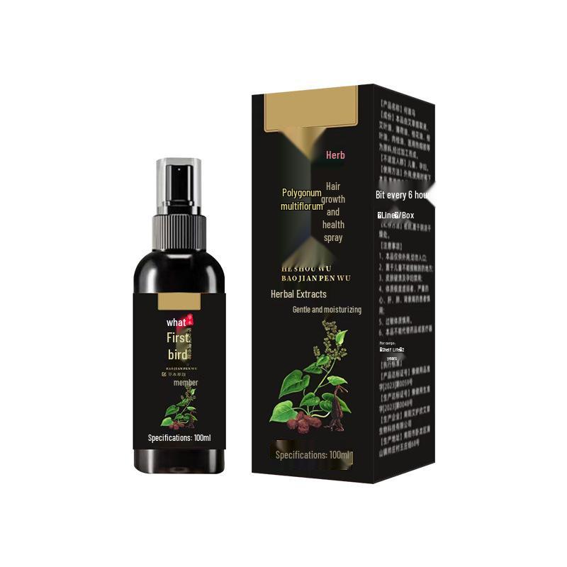 Спрей-эссенция Хэшоуу для роста и ухода за волосами 100ml/box