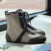Cowhide Version~ Martin Boots Women's 2025 New Casual Versatile Color Matching Suede Cross-strap Flat-bottomed Boxing Boots Women