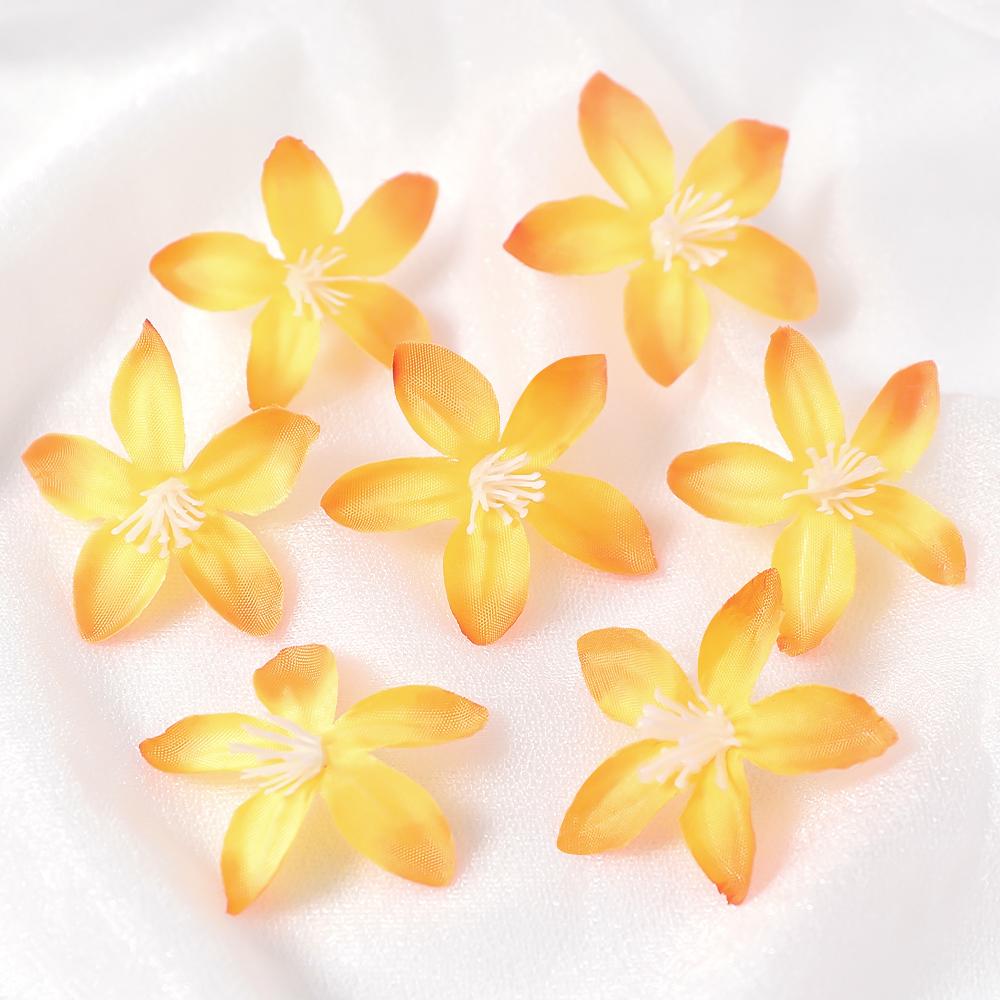 50/100 Stück Fünf-Sterne-Blume Künstlicher Blumenkopf Für Blumenwand Pflanze DIY Heimzimmer Dekoration Girlande Geschenk Hochzeitstischdeko