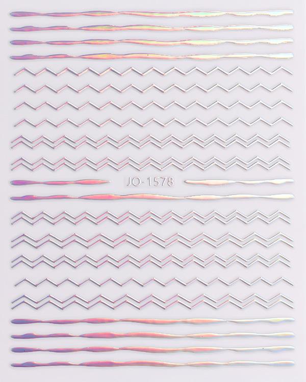 Aurora Style Silver Nail Stickers - Hot-Selling Nail Decals in Stock