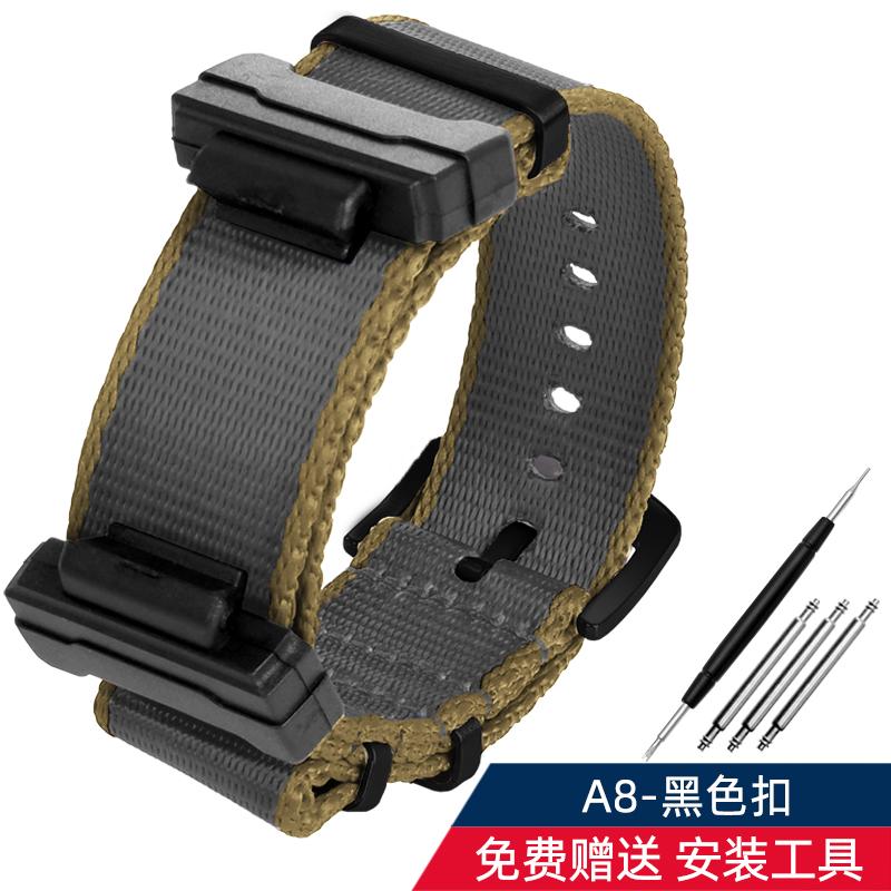 16mm Adapter+ Conversion Nylon Strap For Casio Gshock GA120 GA100 5600 GWM5610 DW6600 Watchband Accessories