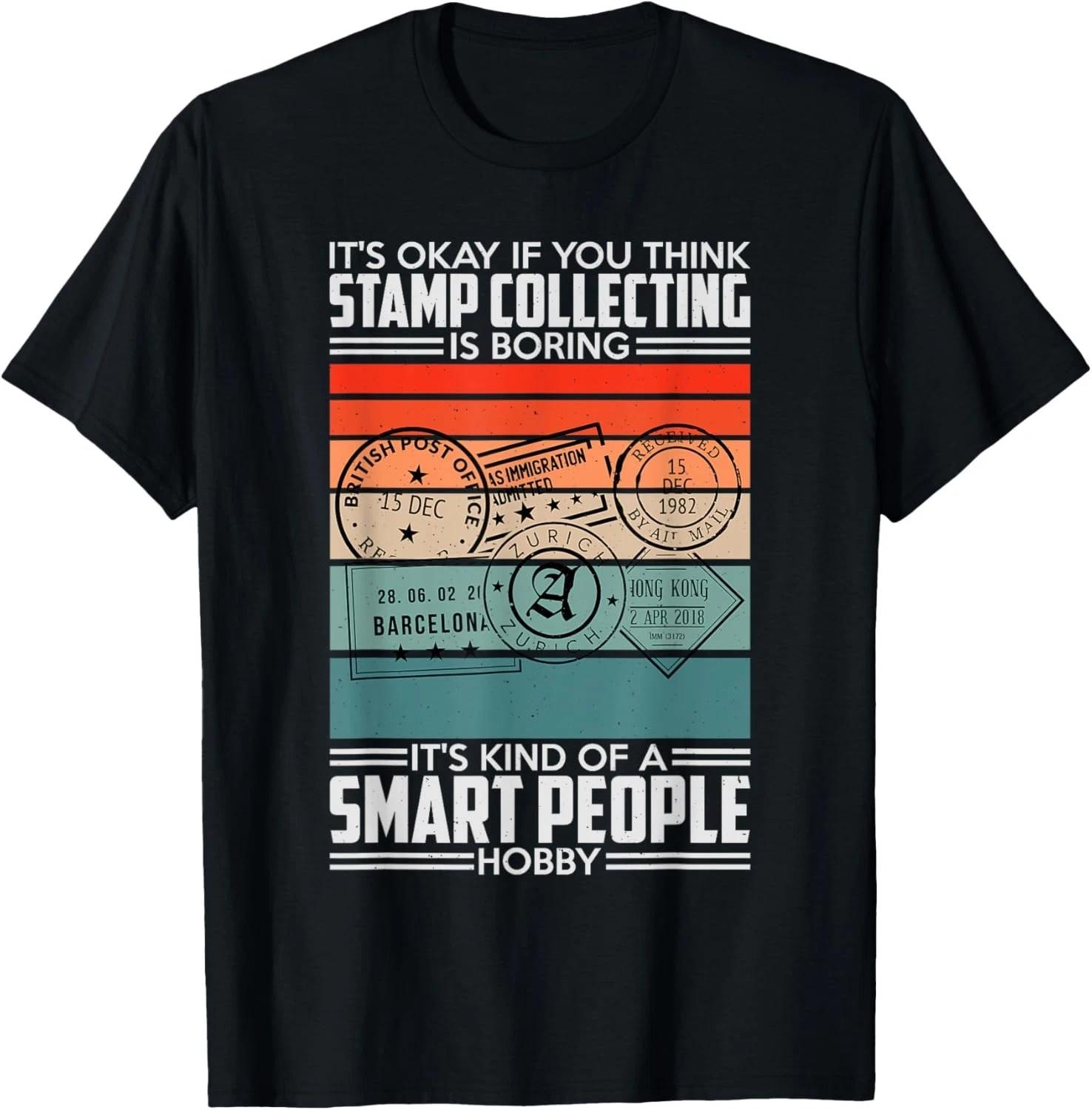 

Retro Stamp Collecting Design For Postal Stamp Collector Gift Unisex T-Shirt 2XL