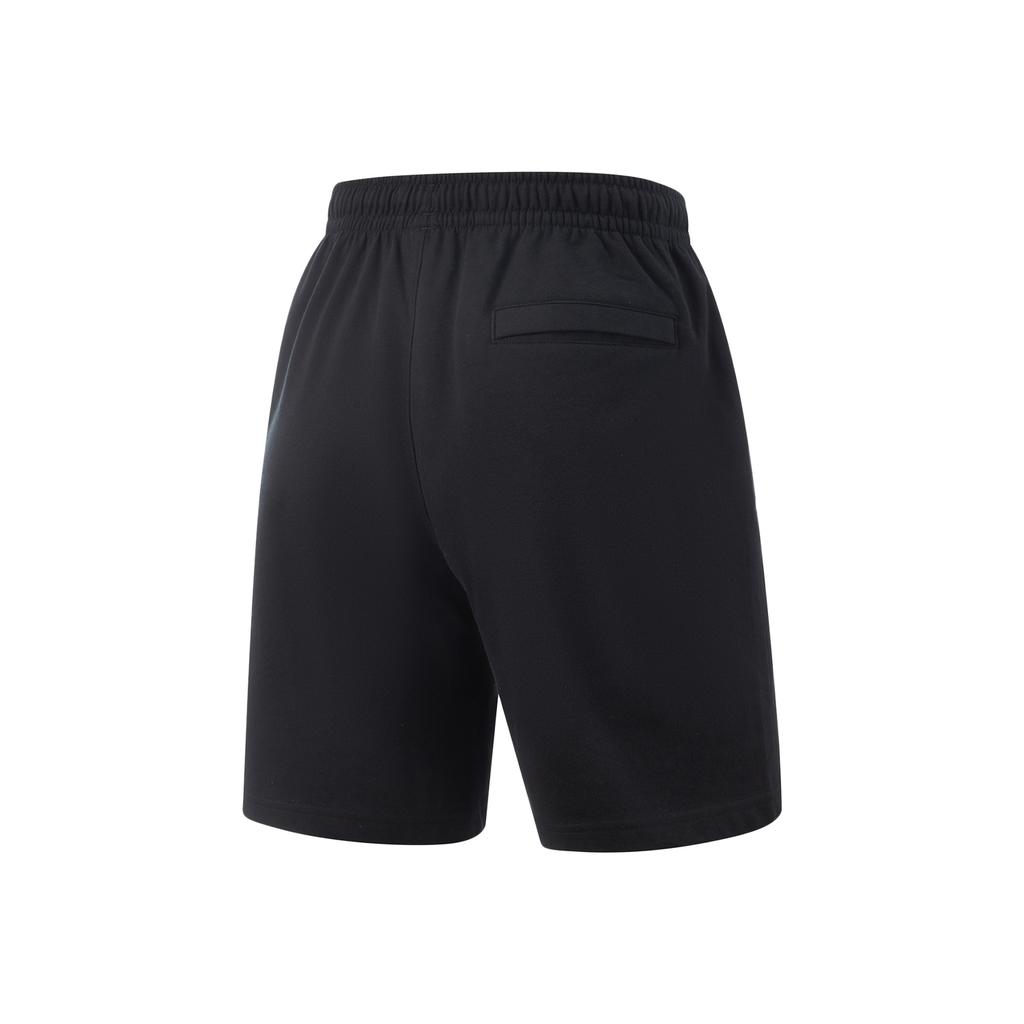 Li-Ning Basketball Series Sport Minimalist Letter Lace-Up Casual Shorts Men Shorts Black AKSV741-2