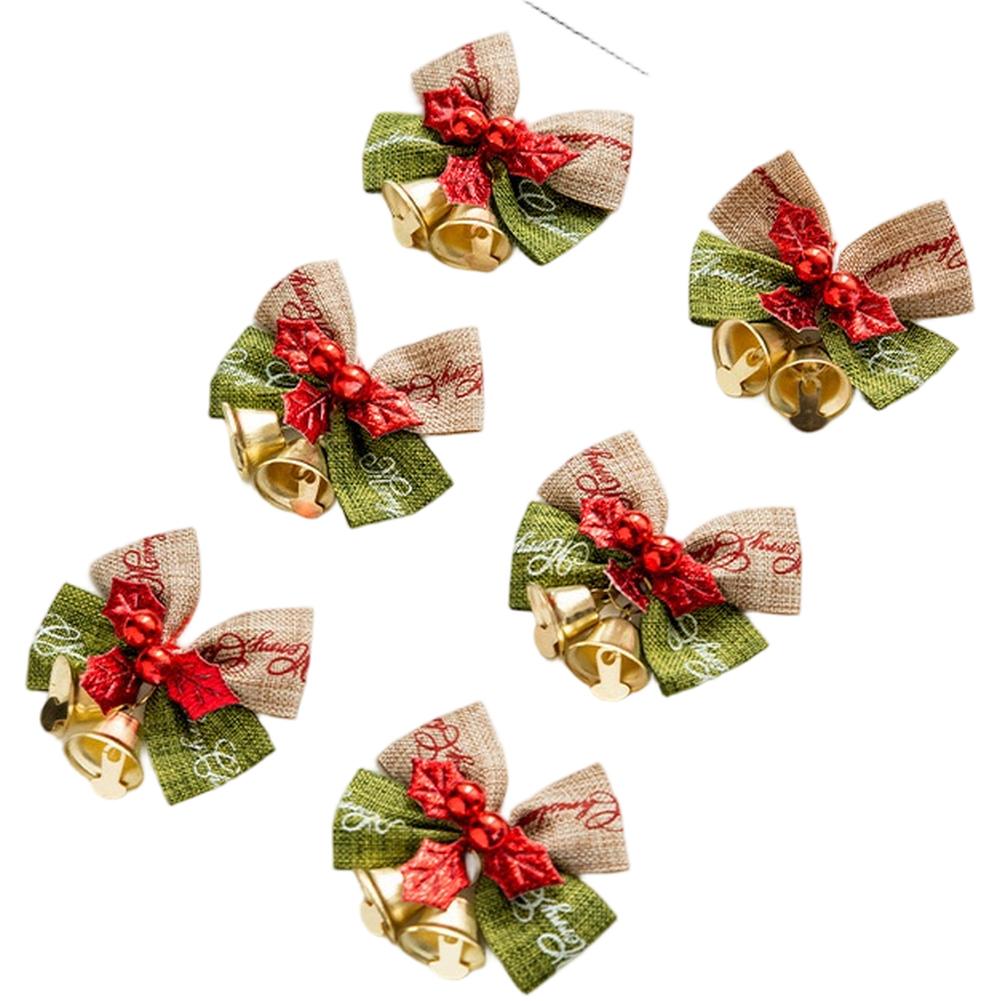 Holiday Decorating Christmas Ornaments Festive Bow Accents Handmade Ornaments Bicolor Gold Seasonal Cheer Sounds