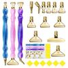 Set di Pennini Metallici per Pittura Diamante - Punte per Trapano in Resina e Lega per Ricamo Fai da Te