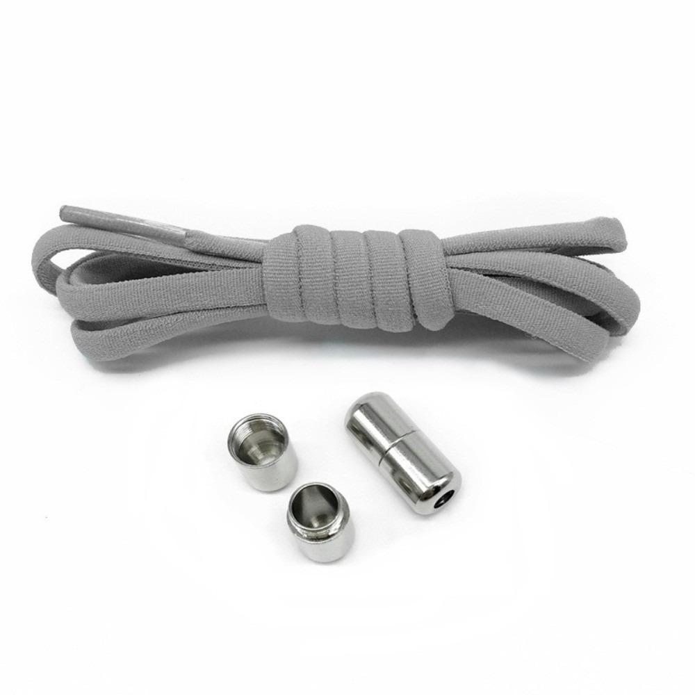 Easy Wear Semicircle No Tie Shoelaces Metal Lock Adjustable Lazy Laces Elastic One Size Fits All Shoe Rope Shoes Accessories