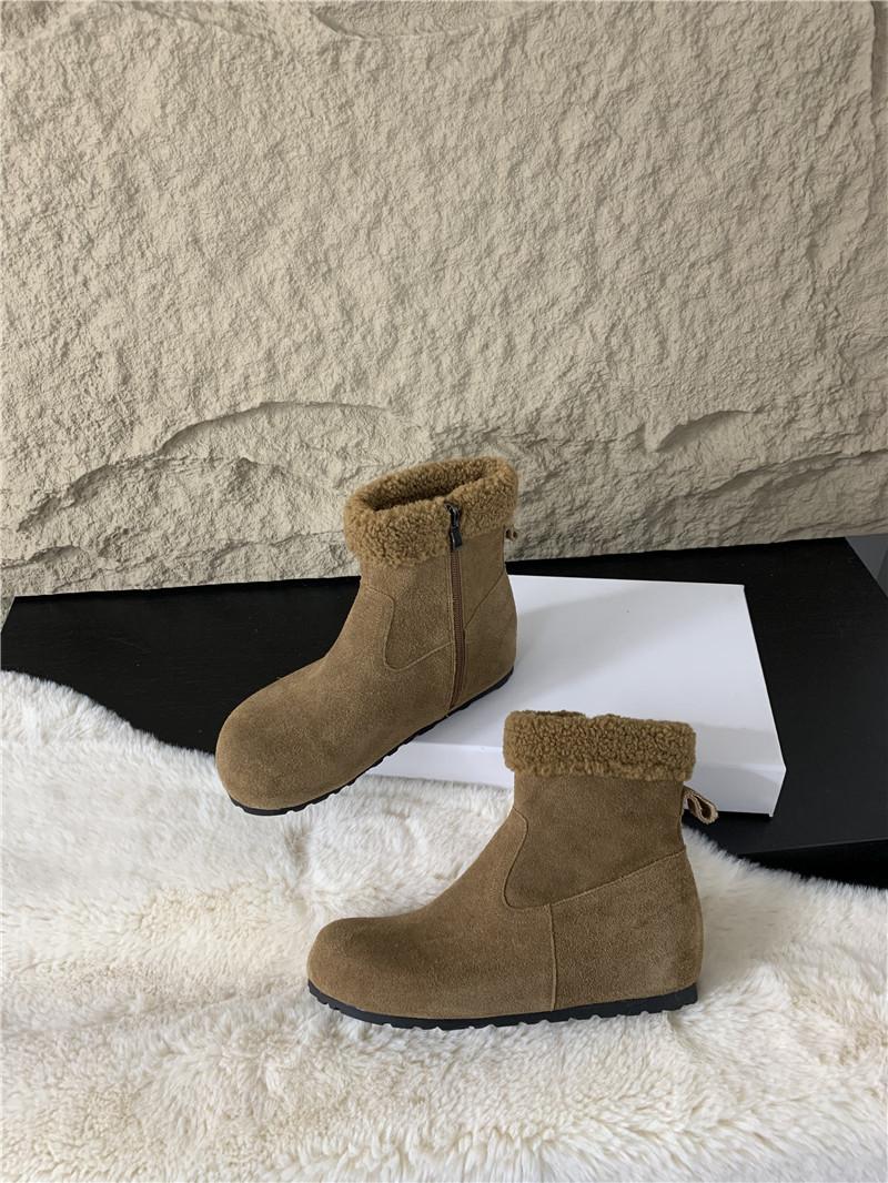 

French red inner height increase grandma shoes ballet shoes outer wear 2025 new spring and summer light mouth bow single shoes women 35