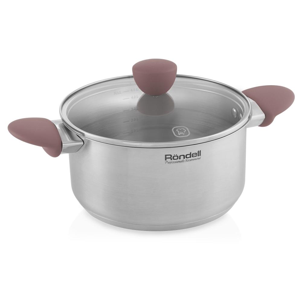 

Кастрюля с крышкой Rondell Rds-1588 24 см 4 8 л Bueno