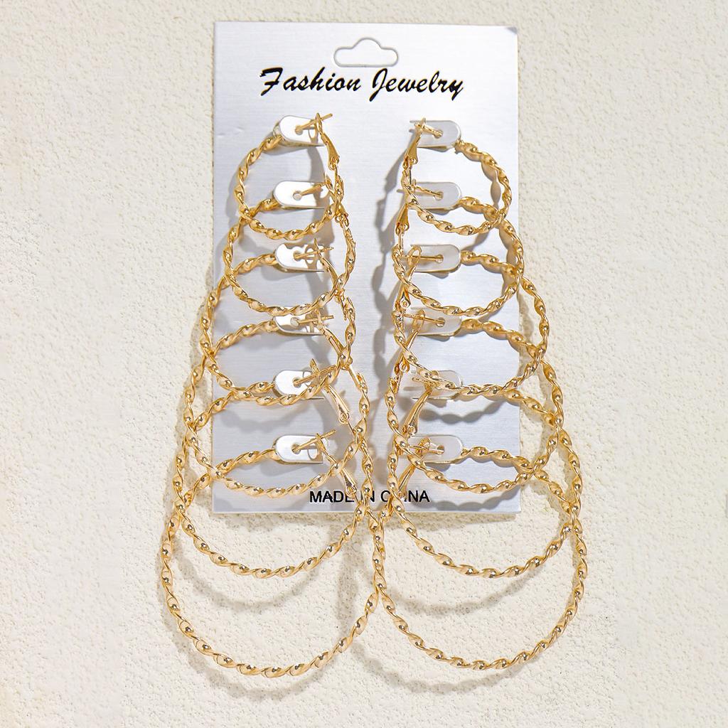 Personality Exaggerated Large Circle Earrings Women'S Ring Circle Trendy Temperament Earrings Earrings