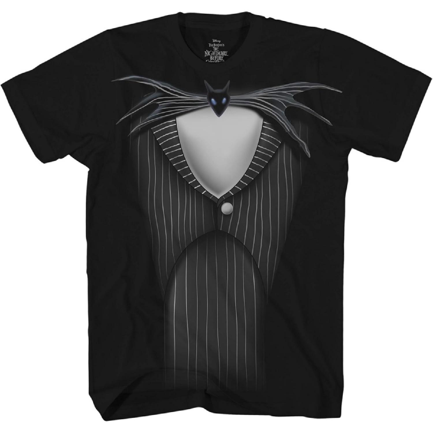 Костюм-костюм-футболка Джека Скеллингтона из мультфильма «Кошмар перед Рождеством» Disney S