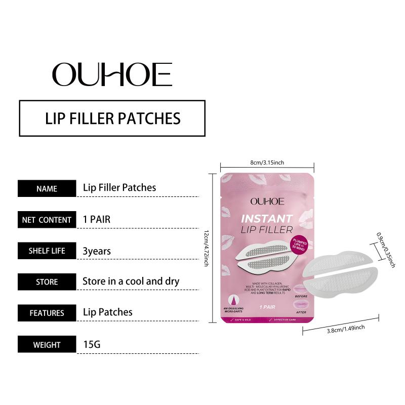 Smile Lift Firm Lips Plump Lips Skin Care Patch Hyaluronic Acid Microneedle Lip Patches For Anti Wrinkle Smoothing Mouth