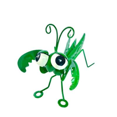 Outdoor Sculpture Metal Grasshopper Garden Decor Outdoor Wall Art Decor Colorful Yard Art Patio Entryways Unique Home Accent