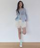 Lonkeu Floral Lace Banding Shorts (Ivory)