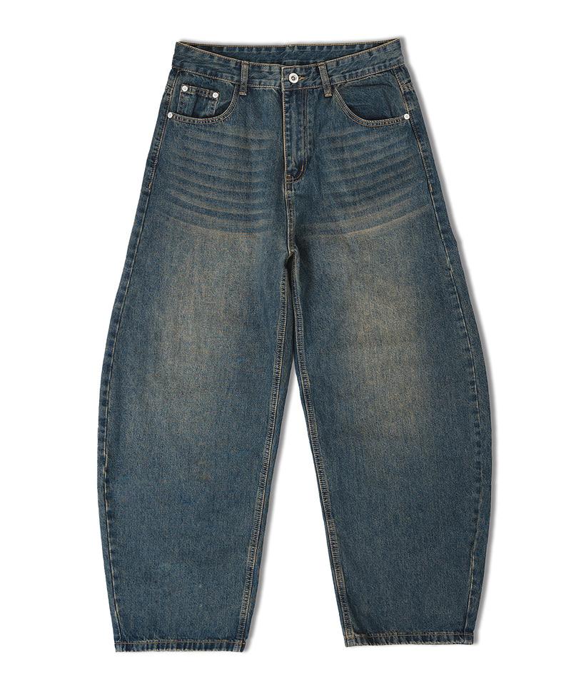 UNDEROFF Semi-Balloon Denim Pants Black