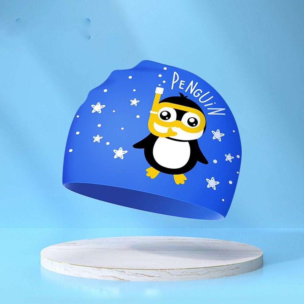 Elastic Kid Swimming Hat Silicone Bathing Hats Cap Water Sport Children Swimming Cap  Summer