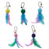 Cat Teaser Feather Toy: Long Rod, Bite-Resistant, Self-Entertainment for Kittens and Cats