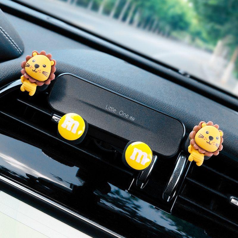 Car Phone Holder 2022 New Model Cute Cartoon Car Air Vent Decoration Navigation Support for Girls