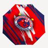 Tiburones Rojos, Veracruz Automatic Folding Umbrella  8 Ribs, Durable Iron Frame, Bright Color Pattern Compact Travel Umbrella, Suitable for