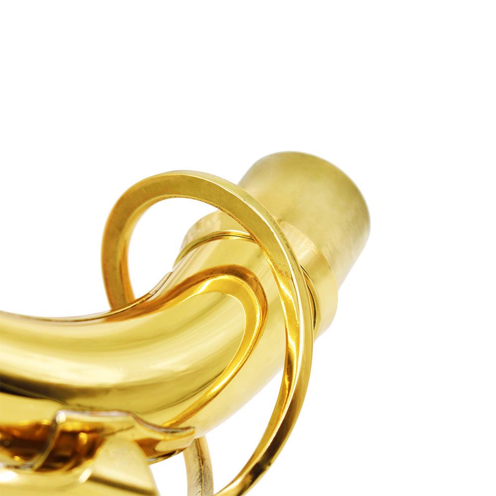 E Alt Saxofoon Messing Halsbuis, 2,5 cm Opening, Gebogen Muziekinstrument Accessoire met Saxofoon Mondstuk.