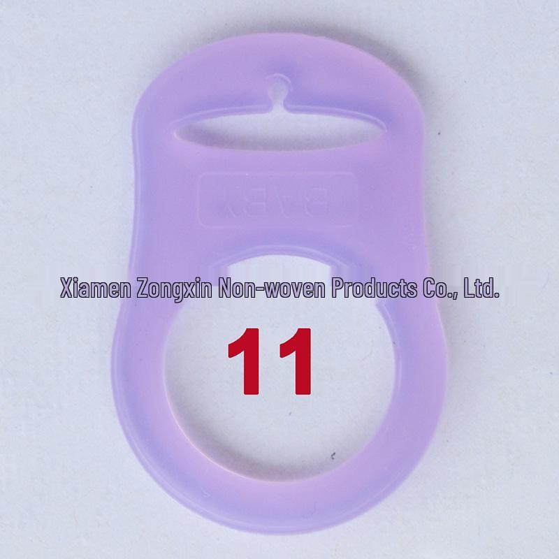Eco-Friendly Silicone Baby Pacifier Ring with Soothing Buckle