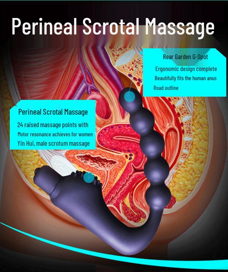 Long Love Adult Vibrating Anal Beads & Silicone Travel Plug