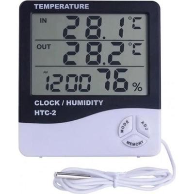 Weather Station Digital Indoor Thermometer with Outdoor Probe Hygrometer