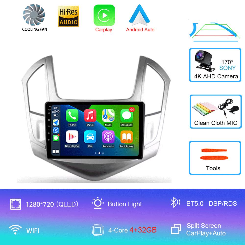 

Автомагнитола Android 14 для Chevrolet Cruze J300 J308 2012 - 2015 Мультимедийный видеоплеер Навигационная стереосистема GPS Нет 2din 2 din dvd