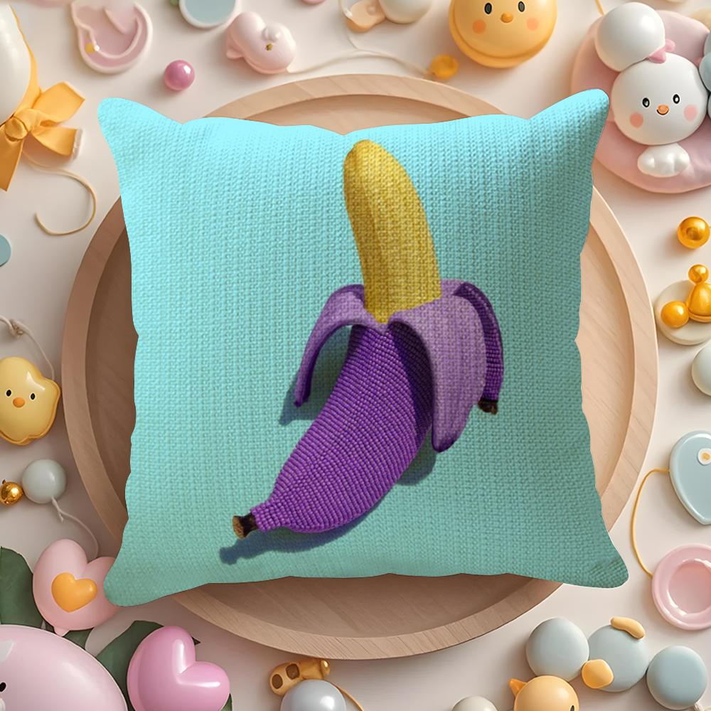 Creative Food Fruit Print Pillow Case Pattern Printed Pillowcase for Living Room Sofa Cushion Cover & Bedroom Decor