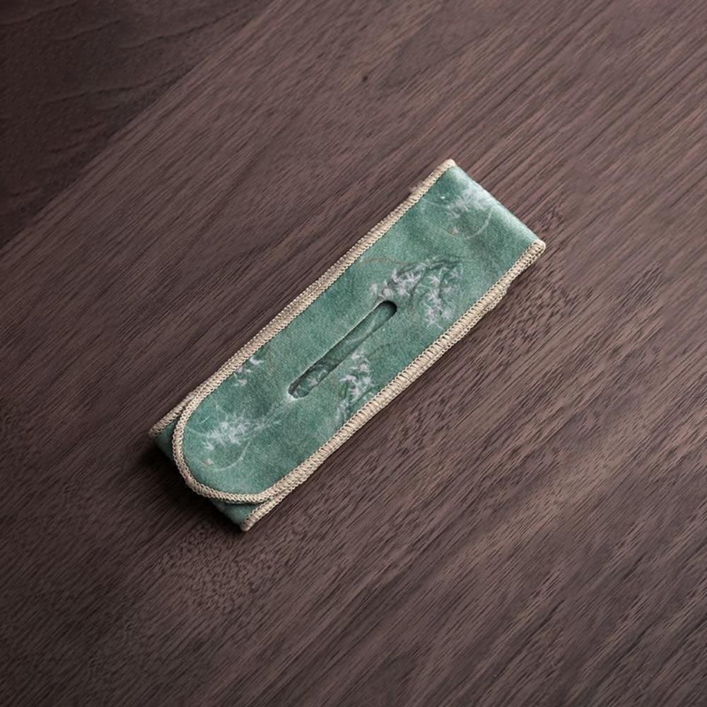 

Flower Plush Tea Set Protective Cover Bump-proof Chinese Style Teapot Cover Cloth Anti-Drop Tea Accessories Protection