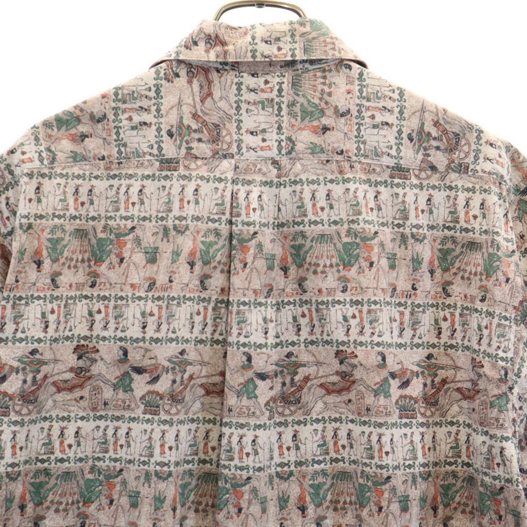 GRASS AREA Overall Handle Short Sleeve Aloha Shirt F Gurege Men's Used