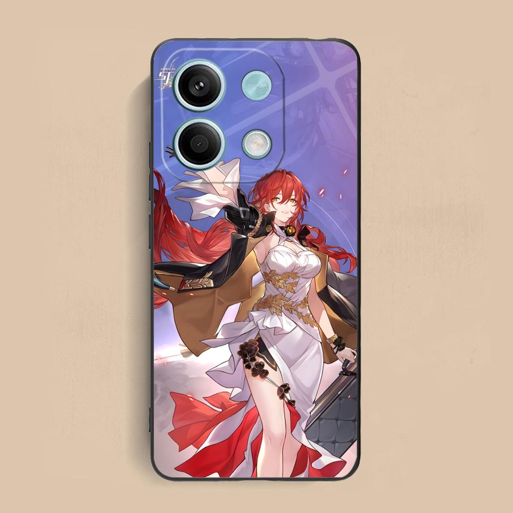

HSR Himeko Matte TPU Mobile Phone Case for Xiaomi Redmi 15 14 13 12 A5 3 2 1 C Plus 4G 5G Colorful Printing Cover Redmi A1+