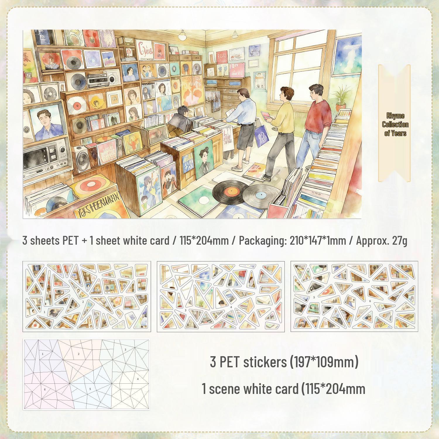 Memories of Innocent Years Children s Landscaping DIY Puzzle Stickers