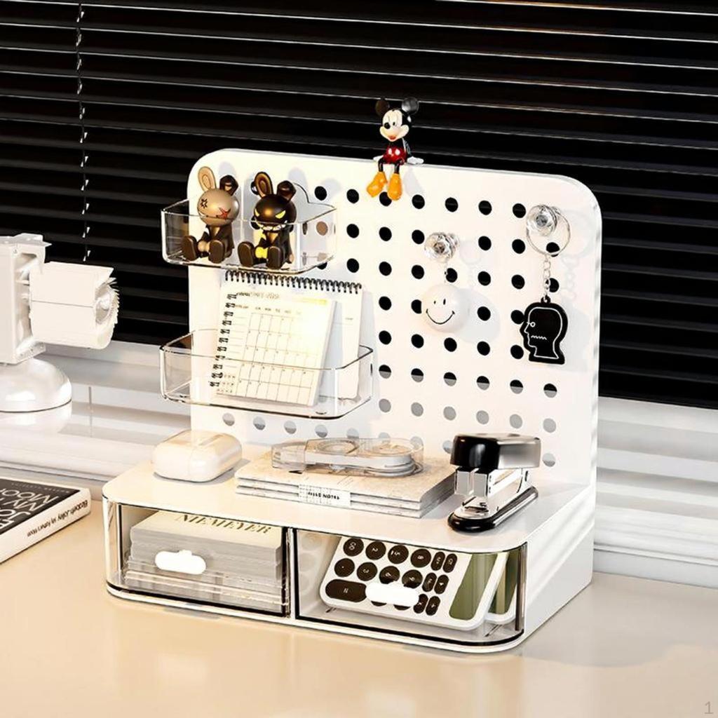 Desktop Drawer Organizer, MultiFunctional Pen Holder, Stackable Storage Box, Office, Home, Student