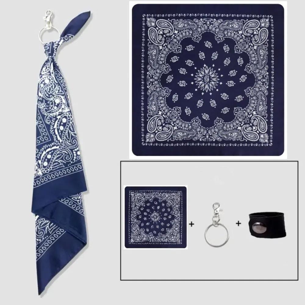 

Корейская уличная металлическая поясная цепь на джинсы, квадратный шарф, брючная цепь, украшение, поясная цепь для брюк Navy blue without chain