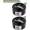 2-pack Cross Blade Blender Replacement Parts Work with Magic Bullet 250w Blenders Model MB