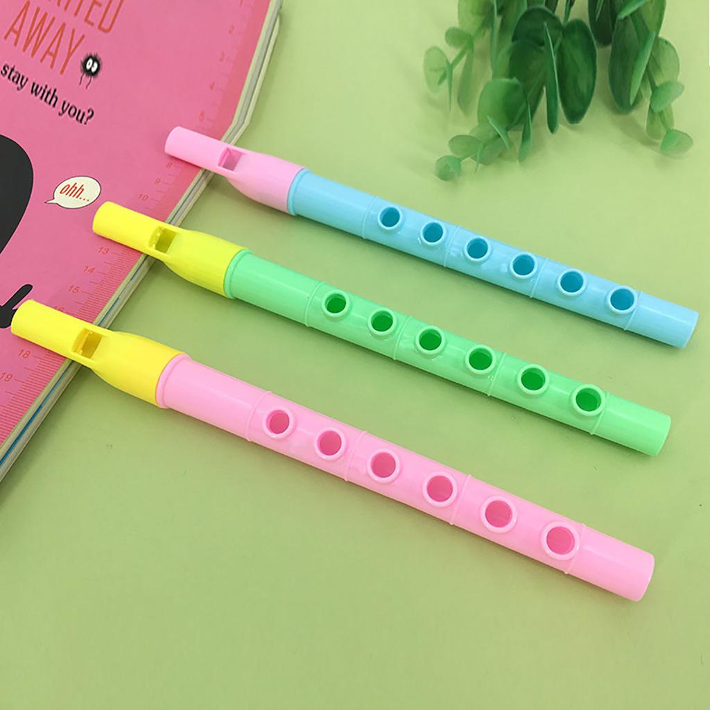 20 Pcs Mini Fun Kids Party Favor Colorful Flute Musical Instrument Toys Birthday Gift Souvenir Piñata Boys Girls Carnival Prizes