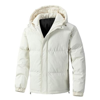 Completo in Cotone Uomo e Donna Stesso Stile Invernale Giacca in Cotone con Cappuccio Larga Giacca in Cotone Imbottita Tipo Pasticcino Cappotto per Coppia Uomo