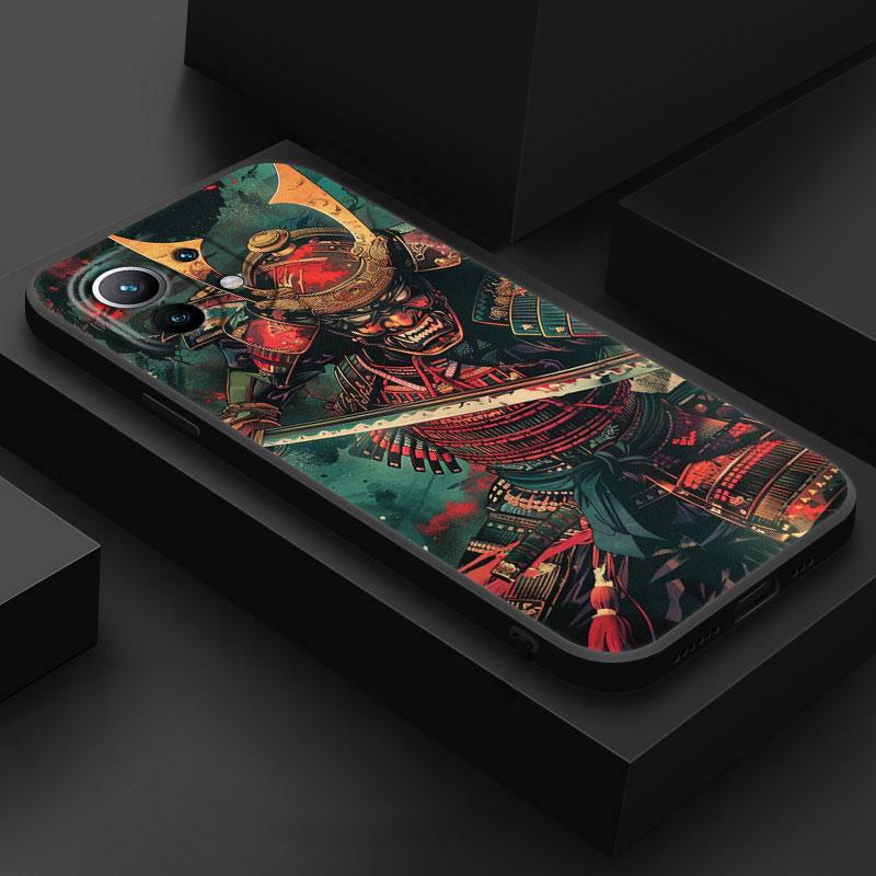 

Phone Case Poco X7Pro For Xiaomi 14T 13T 12T 11T Pro 12 Mi 11 Lite Poco X3 X4 X5 X6 M5 F6 X7 Pro Samurai Hannya Mask Ghost Cover Xiaomi 12(12X)