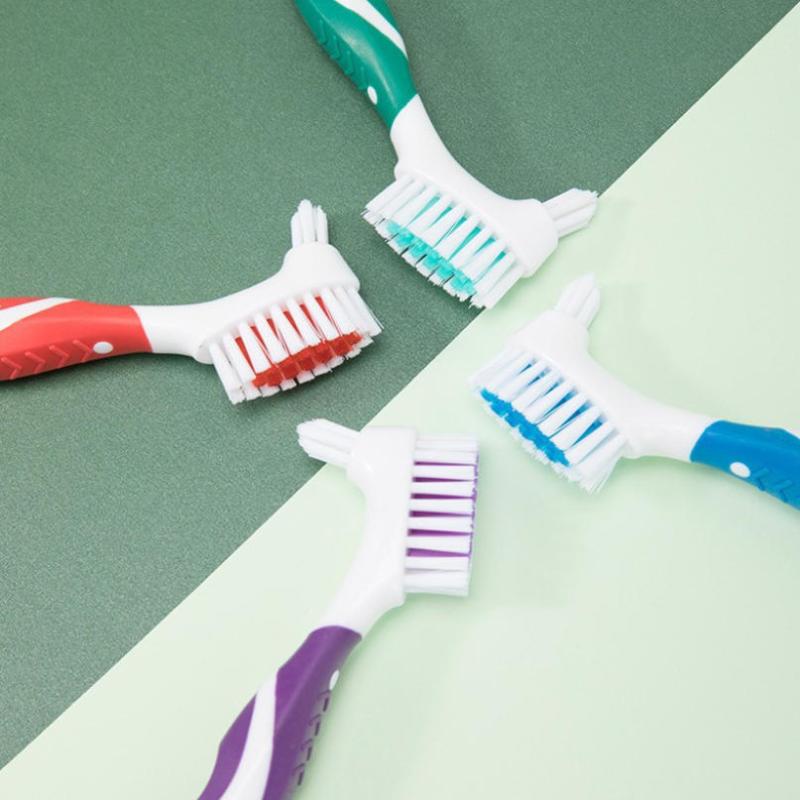 1Pcs Invisible Braces Orthodontic Retainer Descaling Brush Double Sided Denture Toothbrush Cleaning Brush