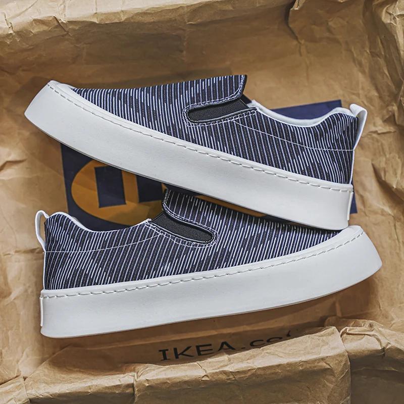 

Тканевые повседневные лоферы-кроссовки мужские кроссовки для спорта и отдыха на платформе спортивная обувь весна и осень вентилируемые износостойкие 44 чёрный