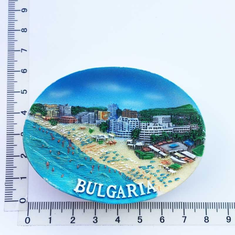 Bulgaria Blu souvenir da viaggio dipinto a mano regalo artigianale collezione di magneti per il frigorifero decorazione della cucina di casa
