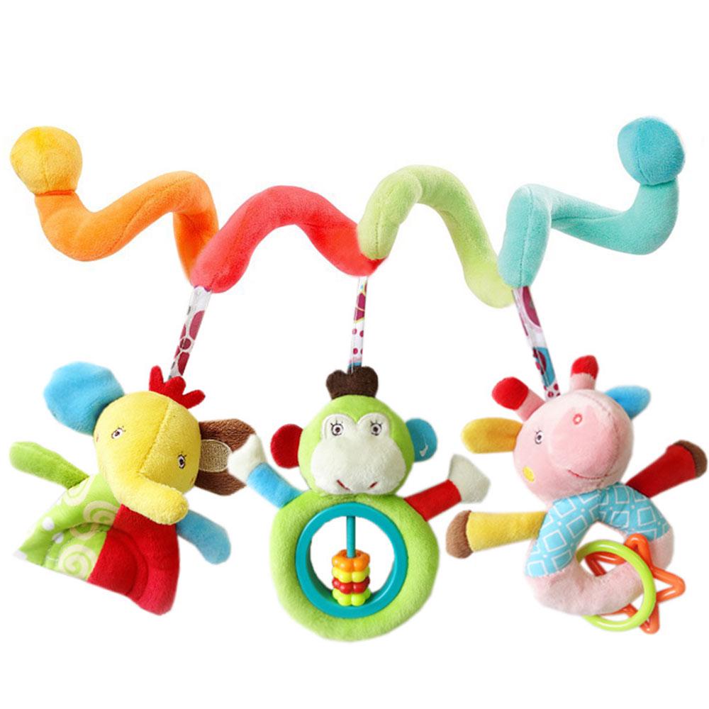 Lovely Cartoon Animal Baby Toy Newborn Educational Sound Mobiles Infant Bed Stroller Hanging Toys