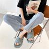 Fashion Painted Patterned Casual Sandal Shoes For Men Black Slippers For Home Man Size 48 Sneakers Sports 2025g Fitness Funky