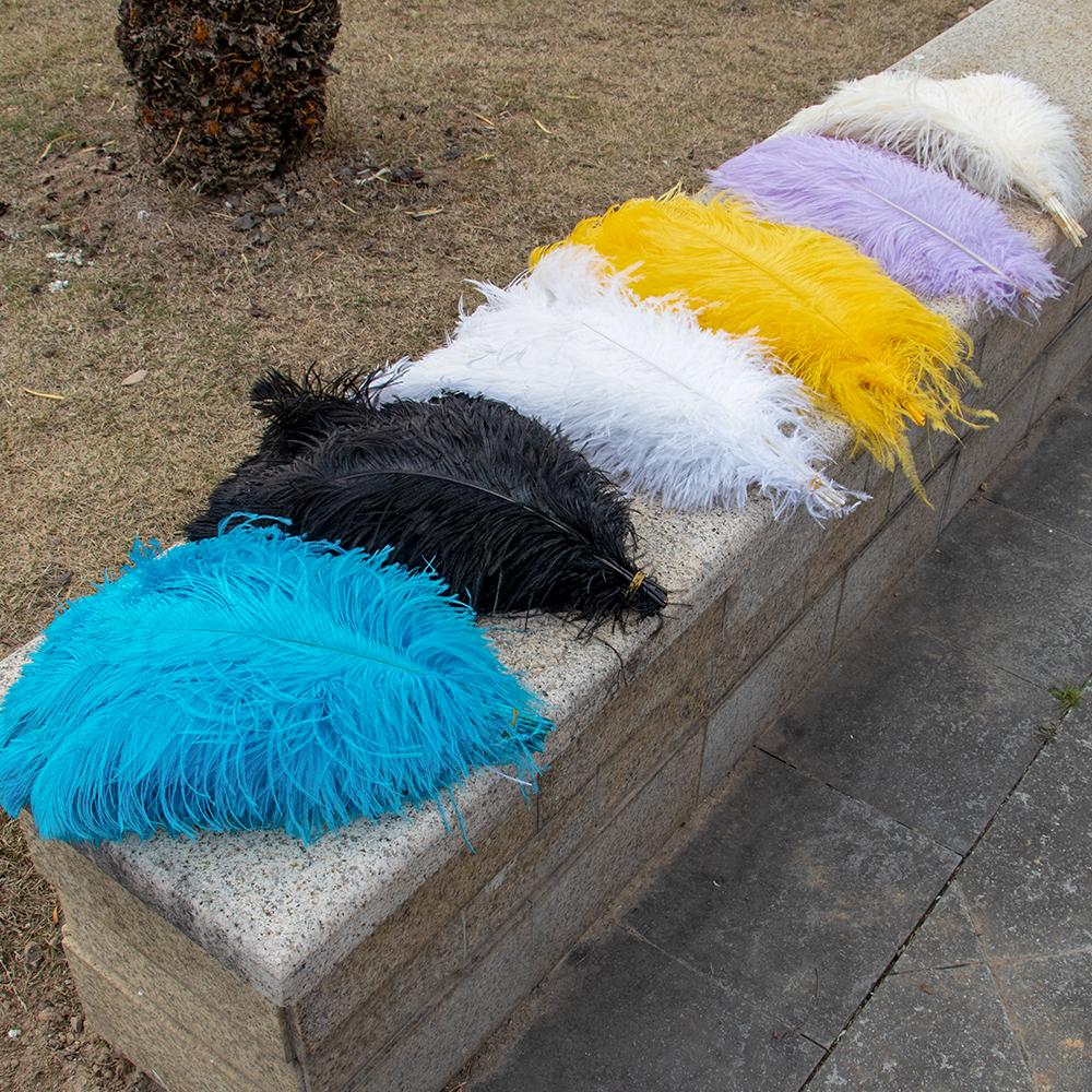 10 szt. Naturalne pióra strusie 15-55 cm do rękodzieła, na wesele, imprezę, dekorację domu, strusie pióra, dekoracja stołu, pióro