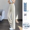 Ice Silk High-Waisted Wide-Leg Sweatpants for Women - Summer 2026 Thin Drapey Sun Protection Sportswear