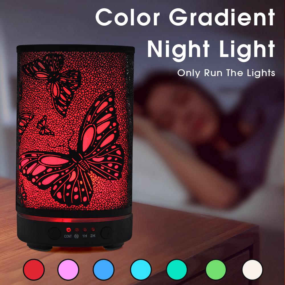 100ml Humidifiers Cool Mist Top Fill Essential Oil Diffuser for Bedroom Large Room Home Baby Nursery and Plants with Nightlight