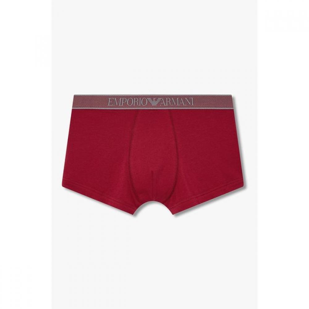 Emporio Armani Мужские трусы-боксеры с вышитым логотипом на поясе 0815312010 S(95)